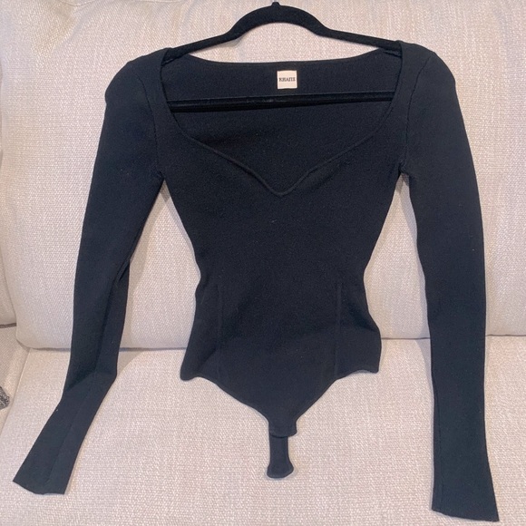KHAITE Tops - Khaite Black Bodysuit